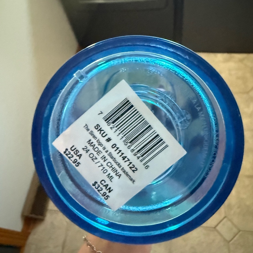 Starbucks Blue Tumbler with Lid - Picture 4 of 6